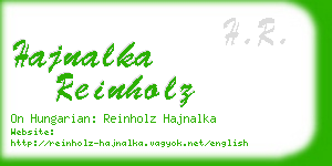 hajnalka reinholz business card